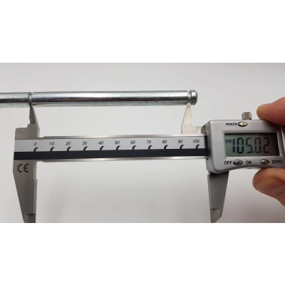 Oś, ośka do tylnego koła w wózku TAKO, długość 133mm, dwa frezy 5/23mm
