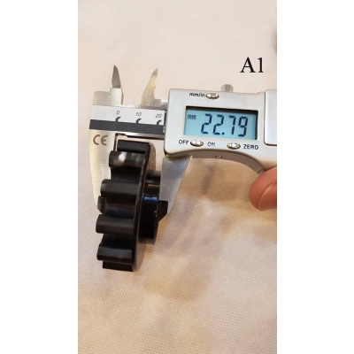 Zębatka hamulcowa, hamulec | Typ A1 | (64/23mm) Grube Zęby