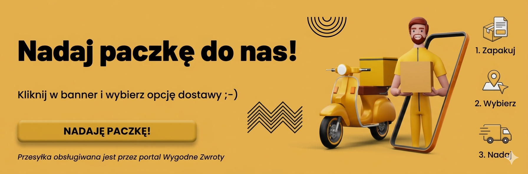 Nadaj przesyłkę przez Wygodne Zwroty