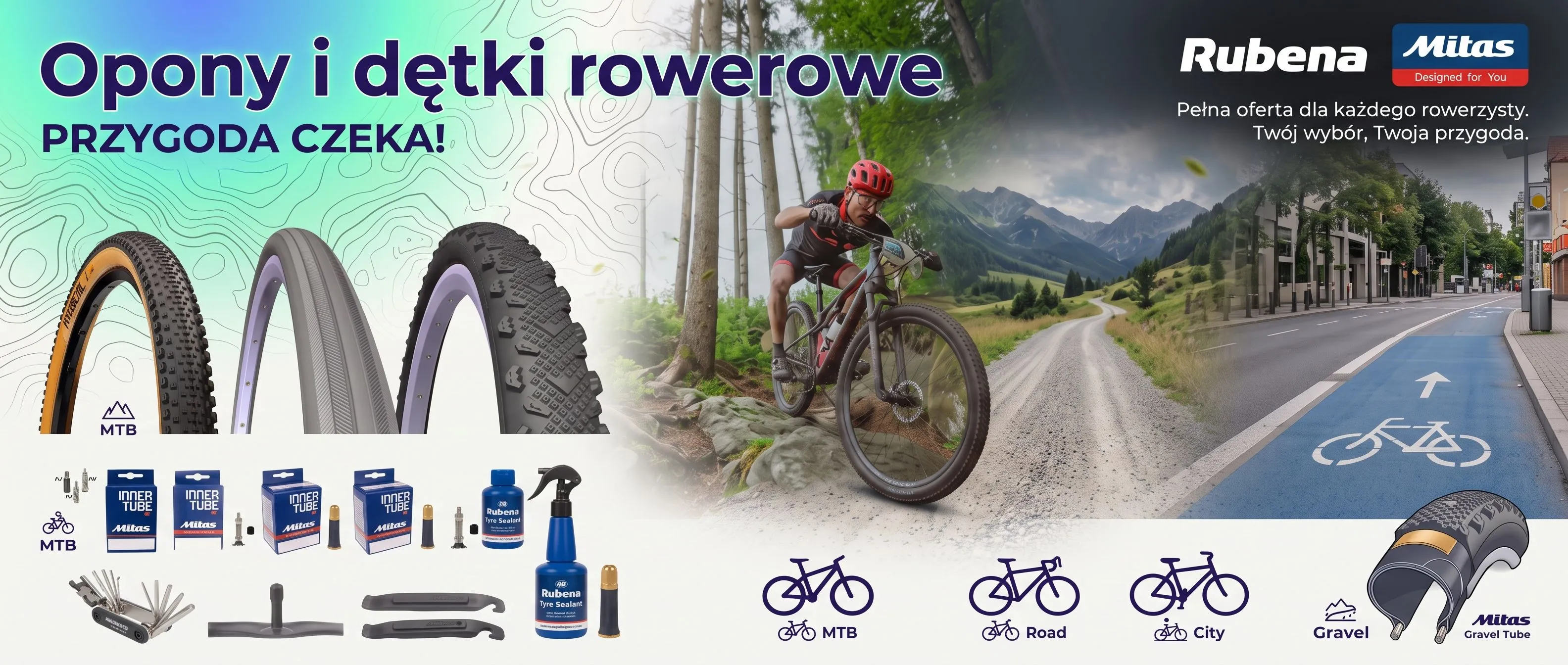 Opony i dętki do rowerów