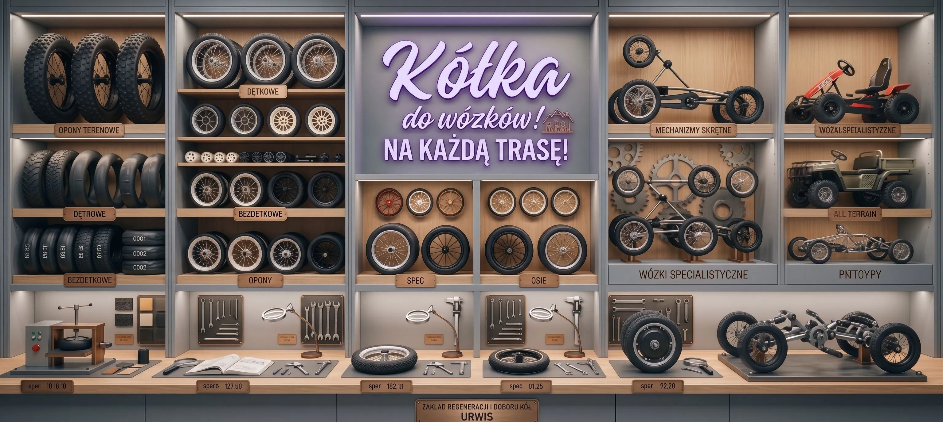 Kółka do wózków dziecięcych