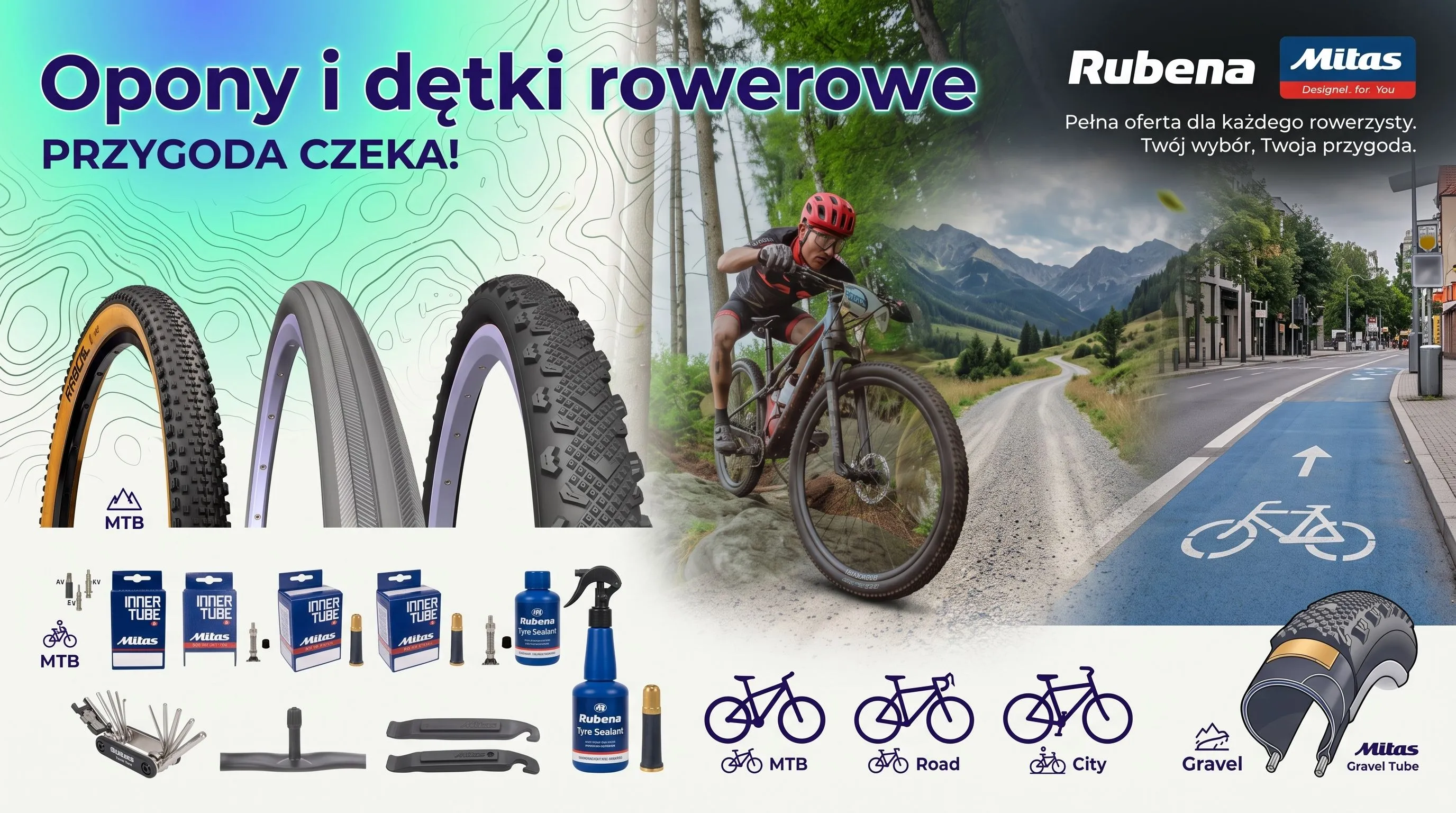 Opony i dętki do rowerów