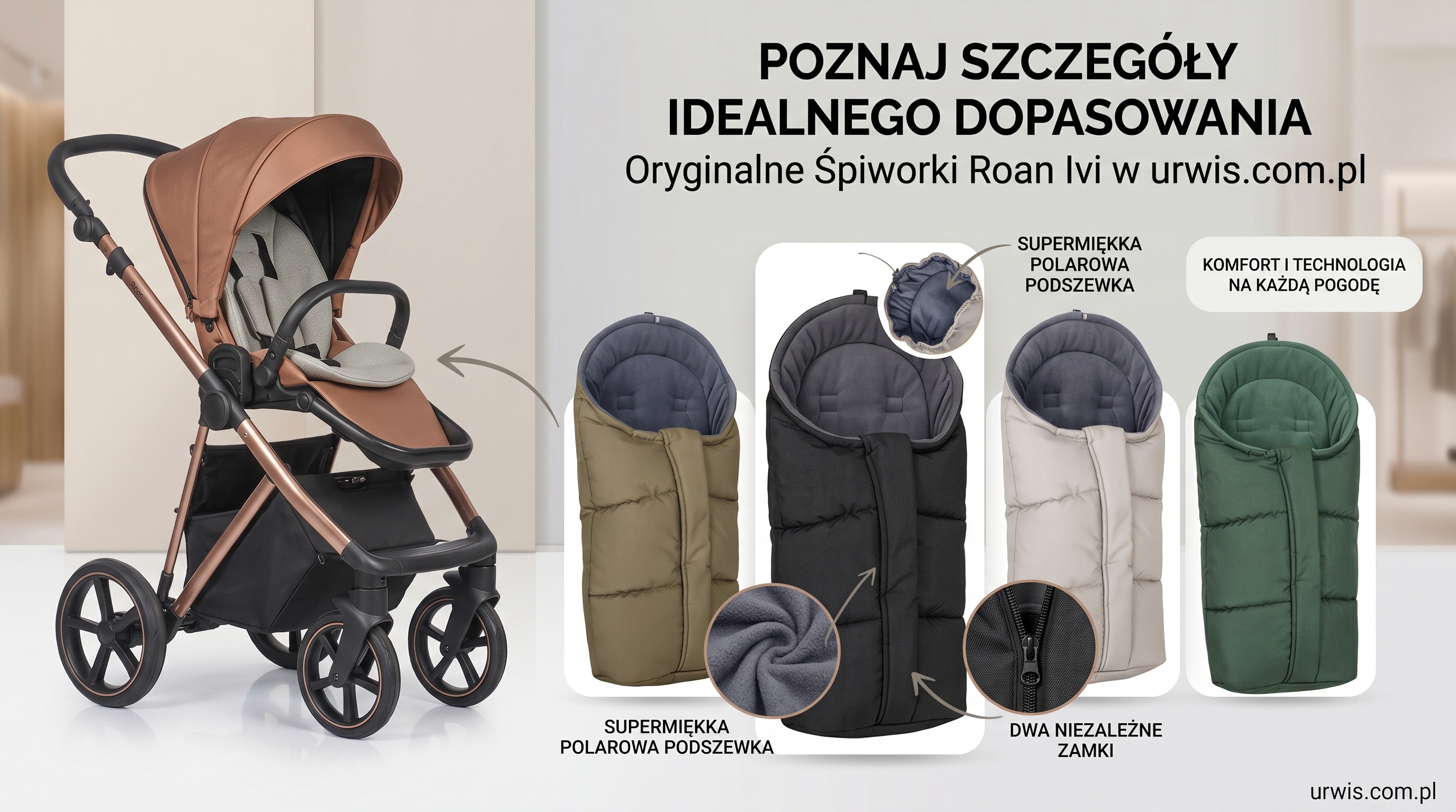 Roan Ivi - oryginalne śpiworki do wózków