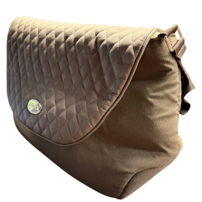 Oryginalna torba Roan do wózka Emma / Marita – khaki, klapa ekoskóra | stan powystawowy | T4