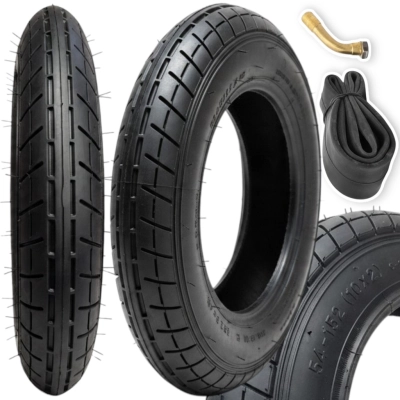 Opona 10x2.0 G-806 (54-152) Jodełka + Dętka z giętym wentylem (do wózka, rowerka, hulajnogi)