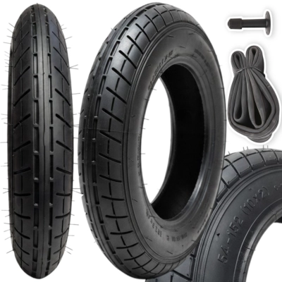 Opona 10x2.0 G-806 (54-152) Jodełka + Dętka z prostym wentylem (do wózka, rowerka, hulajnogi)