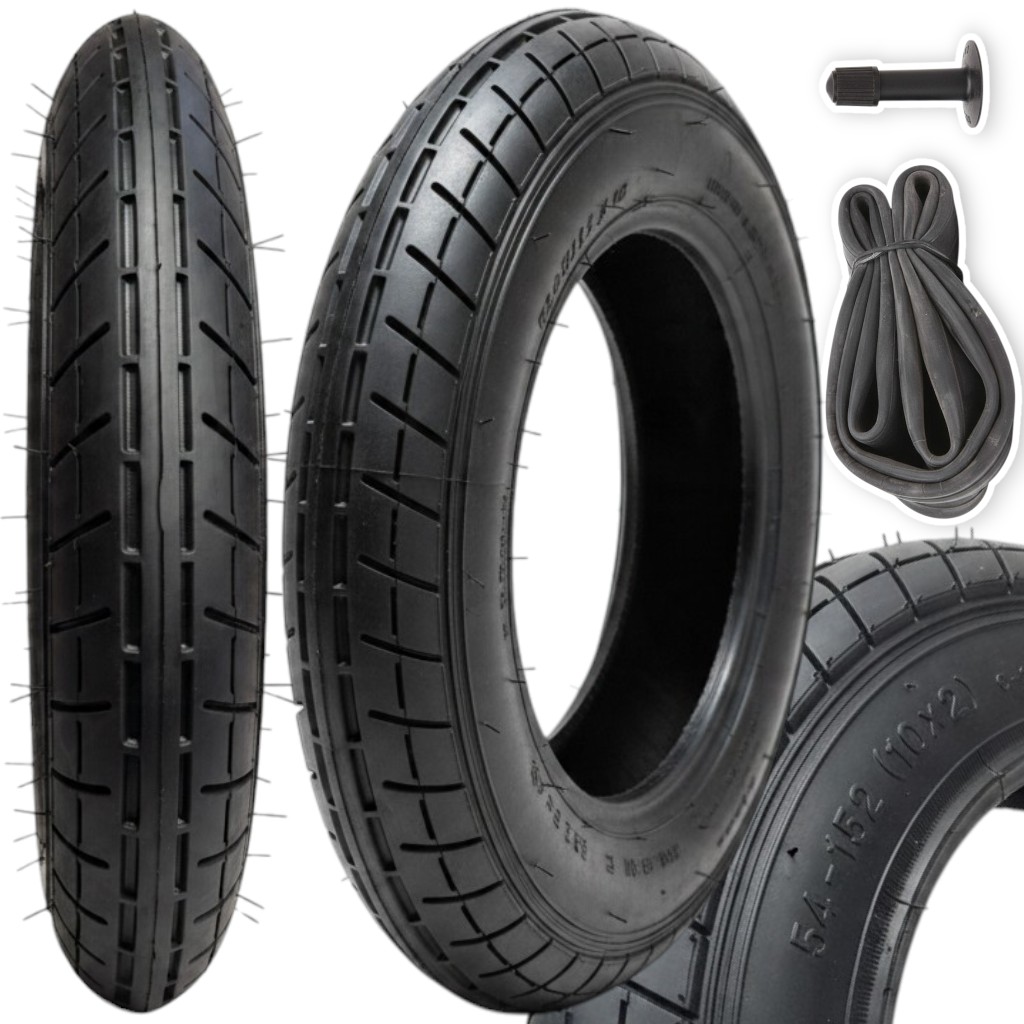 Opona 10x2.0 G-806 z dętką z prostym wentylem