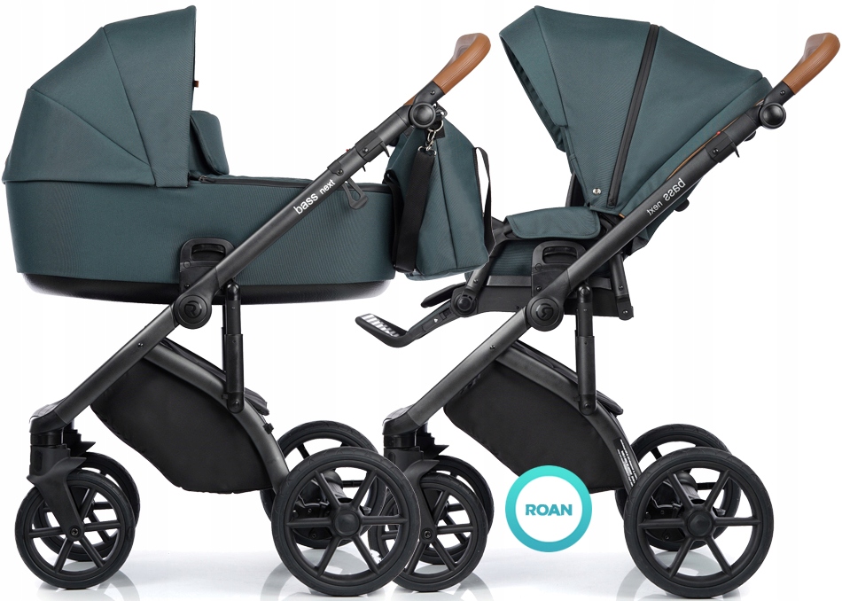 Wózek ROAN Ivi Pacific Green idealnie pasujący do parasolki