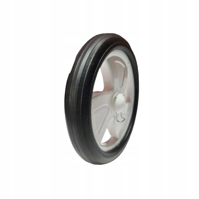Kółko do wózka lalkowego TAKO, BIAŁE, 16,5cm (165mm), na oś 8mm - 1szt