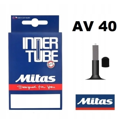 Dętka rowerowa Mitas AV40 24x1,75-2,45 47/62-507 prosty wentyl samochodowy