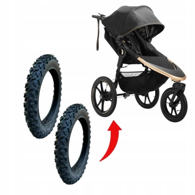 Opony tylne 16 cali do wózka Baby Jogger - CZESKIE mocne terenowe grube