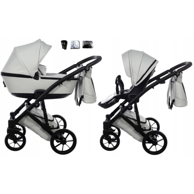 JUNAMA SPACE EKO 01 WÓZEK DZIECIĘCY - 2W1 Wózek dziecięcy Space 01 eco grey
