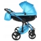 Wózek Junama Fluo Line 12 Neon Blue 2w1