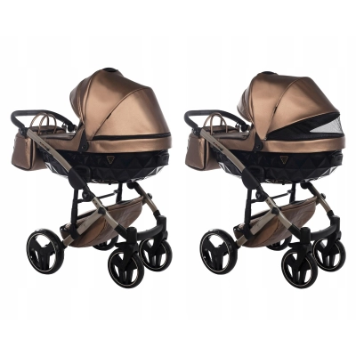 Junama diamond FLUO wózek dziecięcy 2w1 Junama Fluo Line v3 - 03 beige