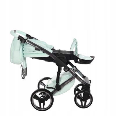 JUNAMA HAND CRAFT WÓZEK DZIECIĘCY 2W1 Z AKCESORIAMI - KOLOR 01 MINT