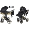 JUNAMA HAND CRAFT WÓZEK DZIECIĘCY 2W1 Z AKCESORIAMI - KOLOR 05 BLACK/GOLD