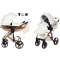JUNAMA HAND CRAFT WÓZEK DZIECIĘCY 2W1 Z AKCESORIAMI - KOLOR 09 WHITE/COPER