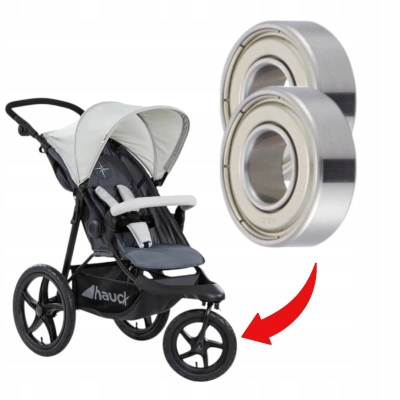 Hauck Runner – łożyska do przednich kół, 2 szt. do naprawy wózka