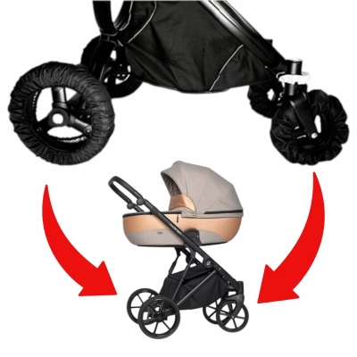 Osłony kół do wózka Riko Brano, Basic, Nano – komplet 10+12 cali