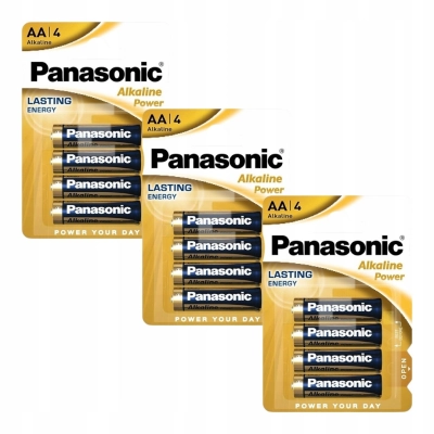 3x blister | PANASONIC bateria AA alkaliczna LR06, blister 4szt
