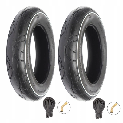 2x Opona z dętką 12" SA-259 biała linia do wózka, rowerka 62-203 komplet