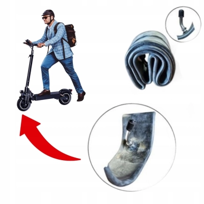 Dętka 10x2.50 / 10x3.0 do hulajnogi | gięty zawór | pasuje do JANOBIKE T10