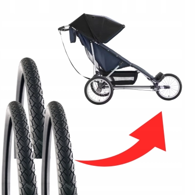 3x Opony 16x1.75 do wózka inwalidzkiego ADVANCE MOBILITY | przód+tył