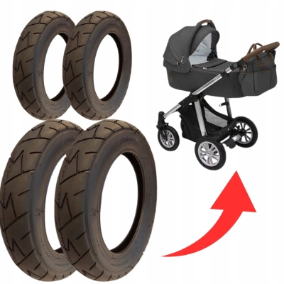Komplet opon 10" + 12" do wózka Baby Design | starsze modele