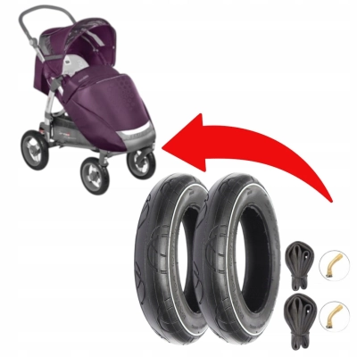 Komplet przód do Espiro Enzo Evo: 2x opona 10” + 2x dętka gięta