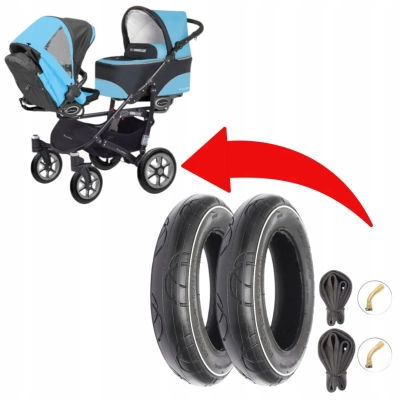Komplet tył: Opony 12” + dętki gięte | Baby Active Twinni