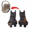 Adaptery do wózka Roan Ivi/Bloom i fotelika Cybex T I-SIZE | czarne | kpl