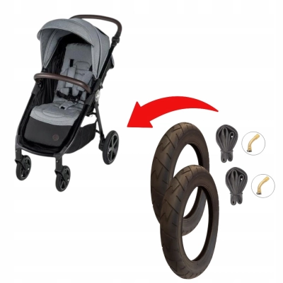 Opona ZAMIENNIK 255x45 + dętka gięty wentyl | Baby Design LOOK AIR | kpl 2x