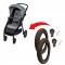 Opona ZAMIENNIK 255x45 + dętka gięty wentyl | Baby Design LOOK AIR | kpl 2x